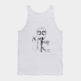 MASK VINTAGE PATENT DRAWING Tank Top